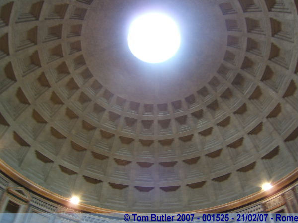Photo ID: 001525, The dome of the Pantheon, 2000 years old and still looking impressive, Rome, Italy