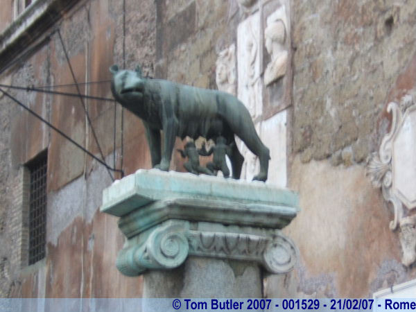 Photo ID: 001529, Romulus and Reamus suckled by a wolf, the legend of the founding of Rome, Rome, Italy