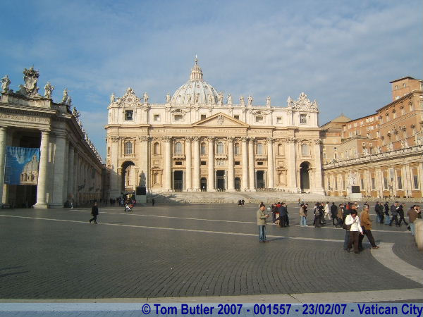 Photo ID: 001557, St Peters Basilica, St Peters Square, Vatican City