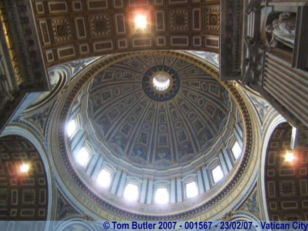Photo ID: 001567, The dome of St Peters, St Peters Basilica, Vatican City