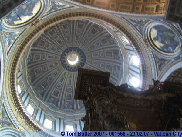 Photo ID: 001568, The dome of St Peters, St Peters Basilica, Vatican City