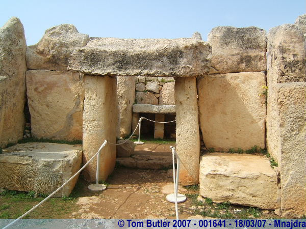 Photo ID: 001641, Inside Mnajdra temple, Mnajdra, Malta