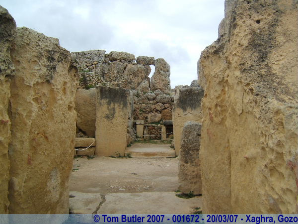 Photo ID: 001672, Inside the Ggantija temples, Xaghra, Gozo, Malta