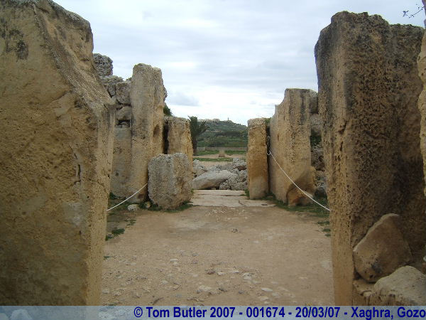 Photo ID: 001674, Inside the Ggantija temples, Xaghra, Gozo, Malta