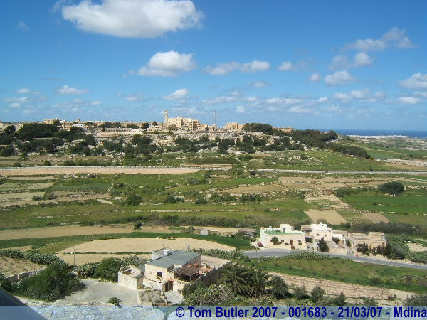 Photo ID: 001683, The view from the walls of Mdina, Mdina, Malta