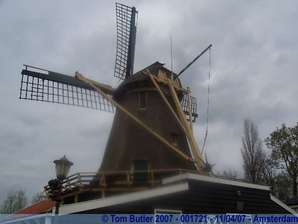 Photo ID: 001721, A windmill in North Amsterdam, Amsterdam, Netherlands