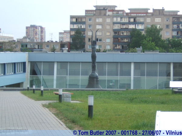 Photo ID: 001768, Statue at the TV Tower, Vilnius, Lithuania