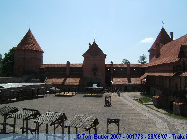 Photo ID: 001778, Inside the outer courtyard, Trakai, Lithuania