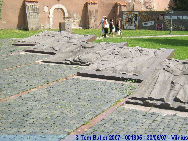 Photo ID: 001805, Sculptures by St Anne's, Vilnius, Lithuania