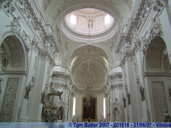 Photo ID: 001818, Inside Saints Peter and Paul, Vilnius, Lithuania