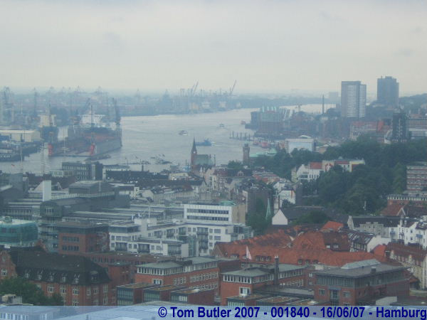 Photo ID: 001840, The city centre from the top of St Nicholas's, Hamburg, Germany