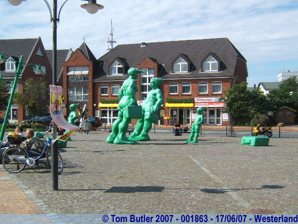Photo ID: 001863, The wind's so strong in Westerland, even the statues lean, Westerland, Germany