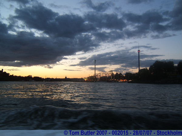 Photo ID: 002015, Grna Lunds Tivoli at dusk, Stockholm, Sweden