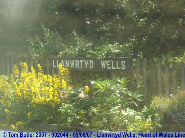 Photo ID: 002044, Another example of a fine Welsh place name, Heart of Wales Line, Wales