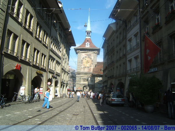 Photo ID: 002065, Looking down the main street of the Capital, Bern, Switzerland