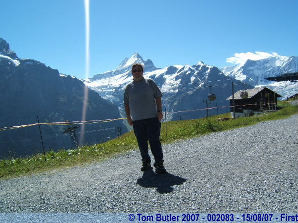 Photo ID: 002083, At the top of the first mountain of the day, First, Switzerland