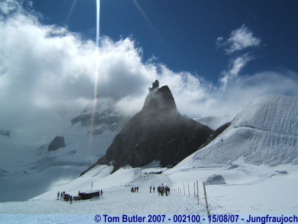 Photo ID: 002100, The viewing platform from the glacier, Jungfaujoch, Switzerland