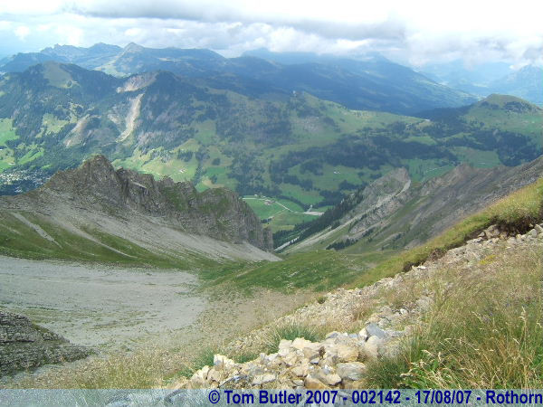 Photo ID: 002142, Looking down from the Summit, Rothorn, Switzerland