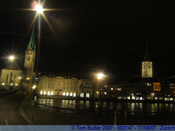 Photo ID: 002147, The centre of Zurich at night, Zurich, Switzerland