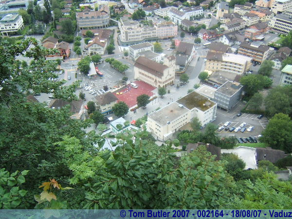 Photo ID: 002164, Looking down into the capital from the castle, Vaduz, Liechtenstein