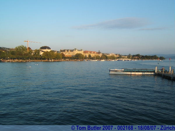 Photo ID: 002168, Lake side in the late evening sun, Zurich, Switzerland