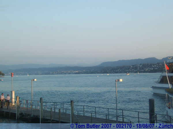 Photo ID: 002170, Lake side in the late evening sun, Zurich, Switzerland