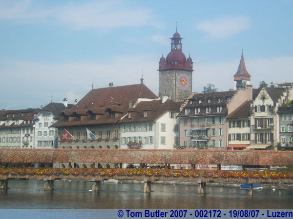 Photo ID: 002172, The Kappellbrcke and the centre of Luzern, Luzern, Switzerland