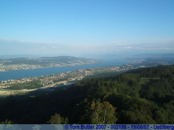 Photo ID: 002198, The Zurichsee from the viewing platform, Uetilberg, Switzerland