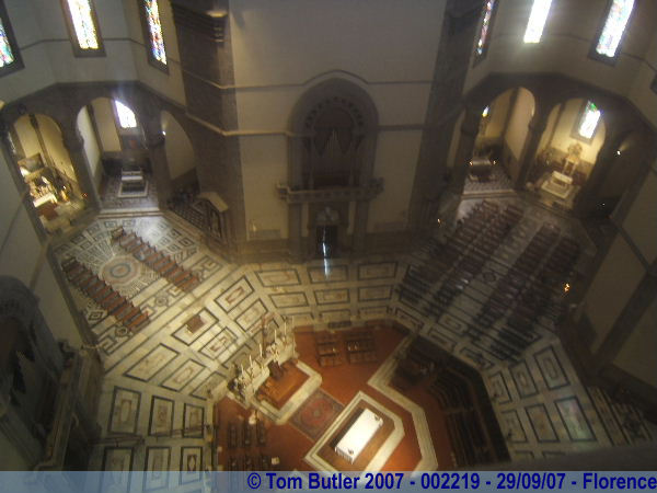 Photo ID: 002219, Looking down from the inside of the Cupola, Florence, Italy