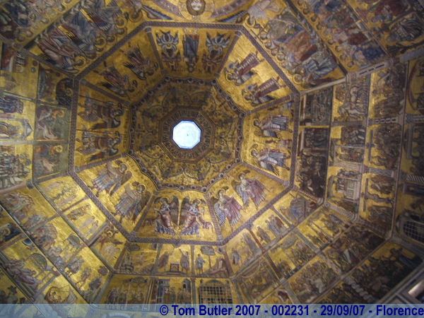 Photo ID: 002231, The ceiling of the baptistery, Florence, Italy