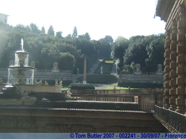 Photo ID: 002241, The Boboli gardens seen from the Palazzo Pitti, Florence, Italy