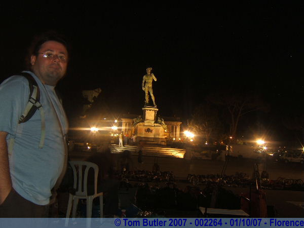 Photo ID: 002264, At the Piazzale Michelangelo at night, Florence, Italy