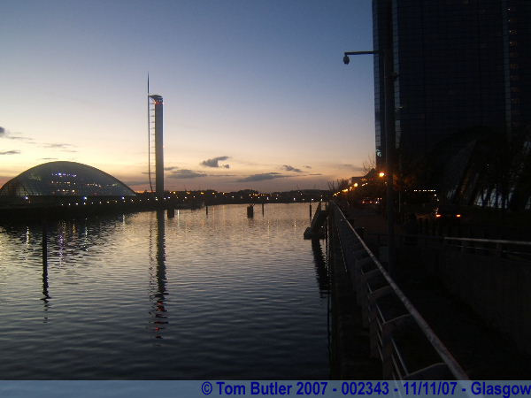 Photo ID: 002343, Looking down the Clyde, Glasgow, Scotland