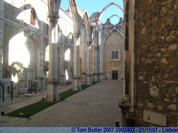 Photo ID: 002402, Inside the ruins of the Convento do Carmo, Lisbon, Portugal