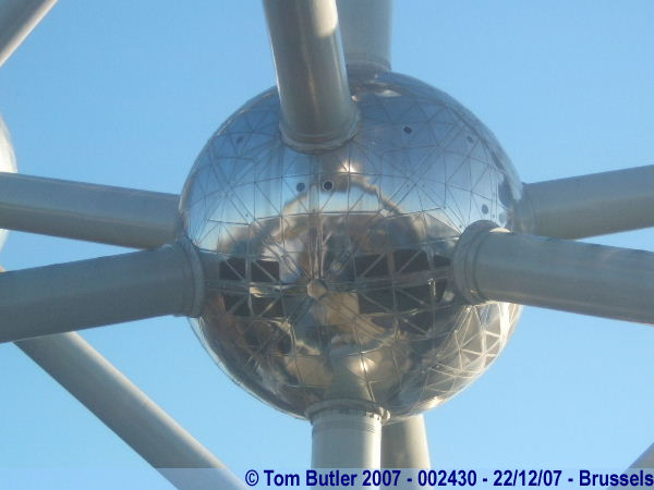 Photo ID: 002430, The recently cleaned, and now shiny, balls of the Atomium, Brussels, Belgium