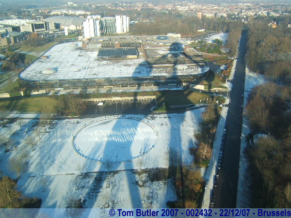 Photo ID: 002432, The shadow of the Atomium, across Heysel, Brussels, Belgium