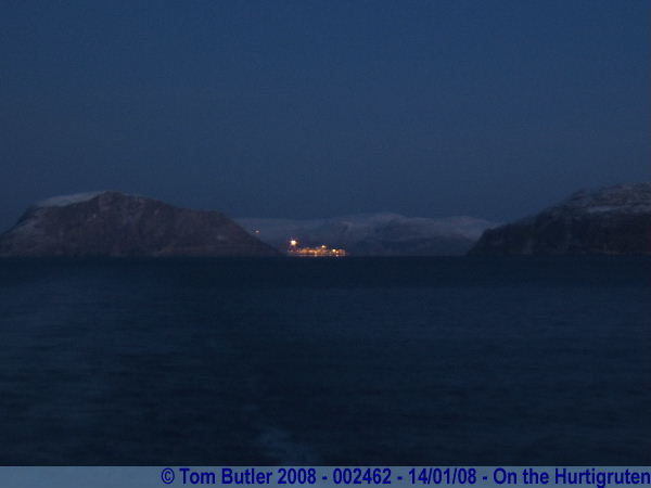 Photo ID: 002462, Hammerfest, in the distance, On the Hurtigruten, Between Hammerfest and ksfjord, Norway