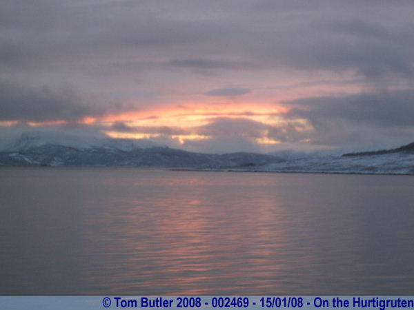 Photo ID: 002469, A polar dawn, On the Hurtigruten, Between Harstad and Risyhamn, Norway