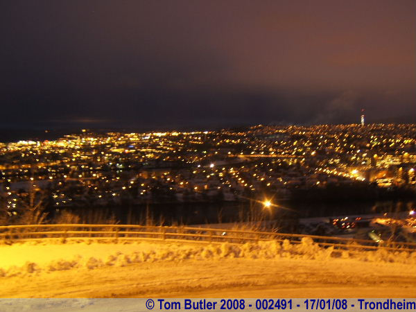 Photo ID: 002491, Looking over the city centre before dawn, Trondheim, Norway