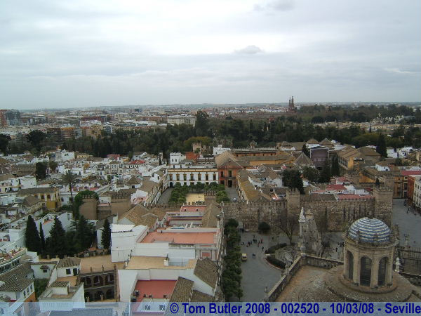 Photo ID: 002520, The Real Alczar seen from the tower, Seville, Spain