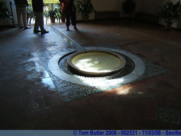 Photo ID: 002531, A small fountain inside the Real Alczar, Seville, Spain