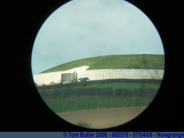 Photo ID: 002576, Looking through a telescope towards Newgrange, Newgrange, Ireland