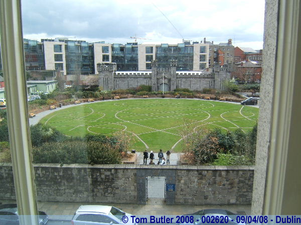 Photo ID: 002620, The castle gardens, and Heli-pad, Dublin, Ireland