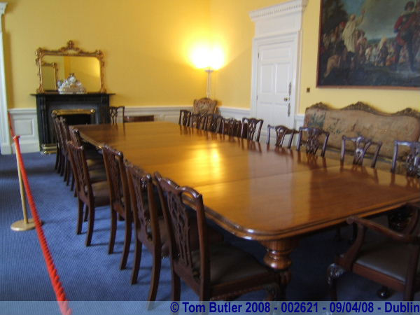 Photo ID: 002621, The table where the Good-Friday Agreement was negotiated, Dublin, Ireland