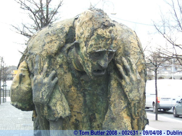 Photo ID: 002631, One of the statues in the Famine Memorial, Dublin, Ireland
