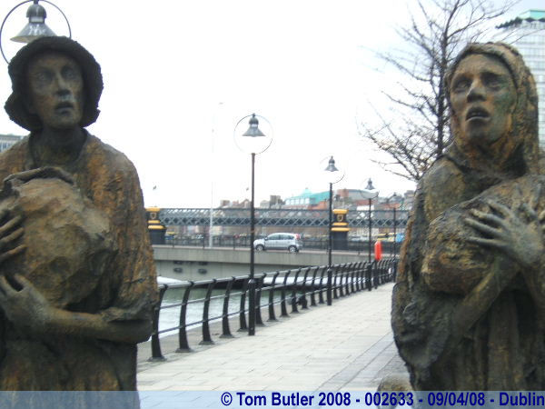 Photo ID: 002633, Some of the statues in the famine memorial, Dublin, Ireland