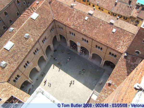 Photo ID: 002648, Looking down the Torre dei Lamberti , Verona, Italy