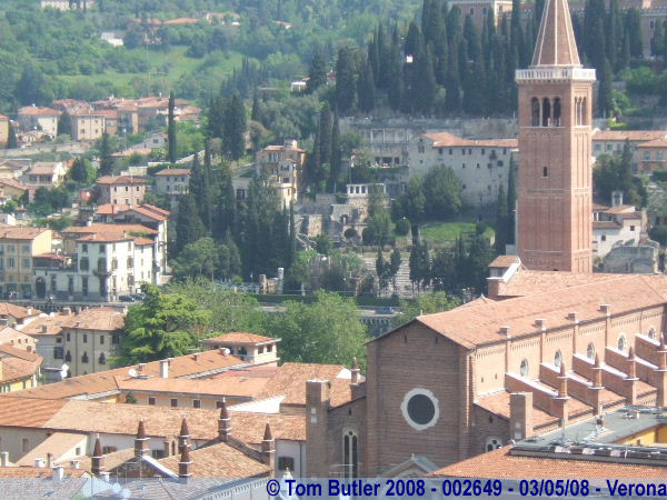 Photo ID: 002649, The Chiesa di Sant'Anastasia from the Torre dei Lamberti, Verona, Italy