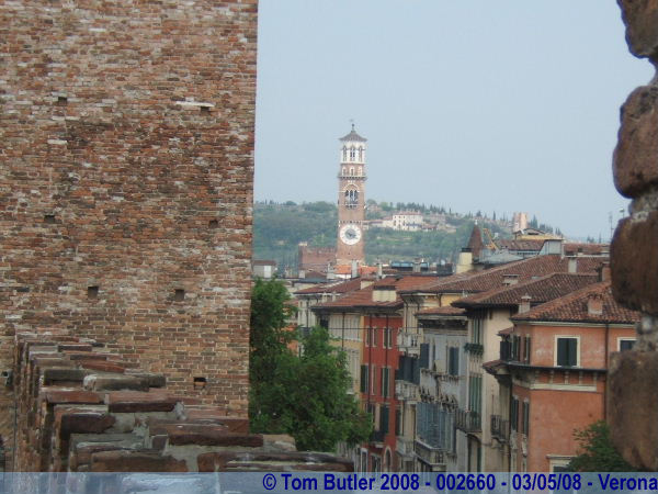 Photo ID: 002660, The Torre dei Lamberti seen from the Castelvecchio, Verona, Italy
