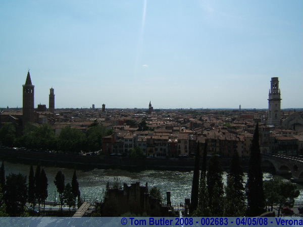Photo ID: 002683, The view from the Archaeological museum, Verona, Italy